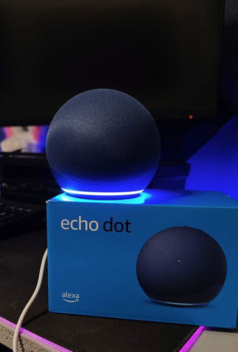 Boxă Inteligenta Amazon Echo Dot (Generatia 5) – Albastru, Noua