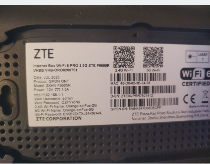 Router wireless zte wi fi 6 pro