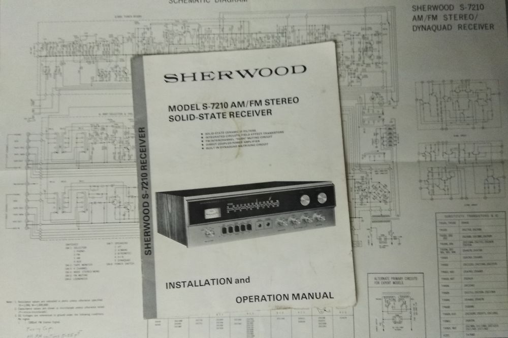 Стерео ресивер Sherwood s-7210.