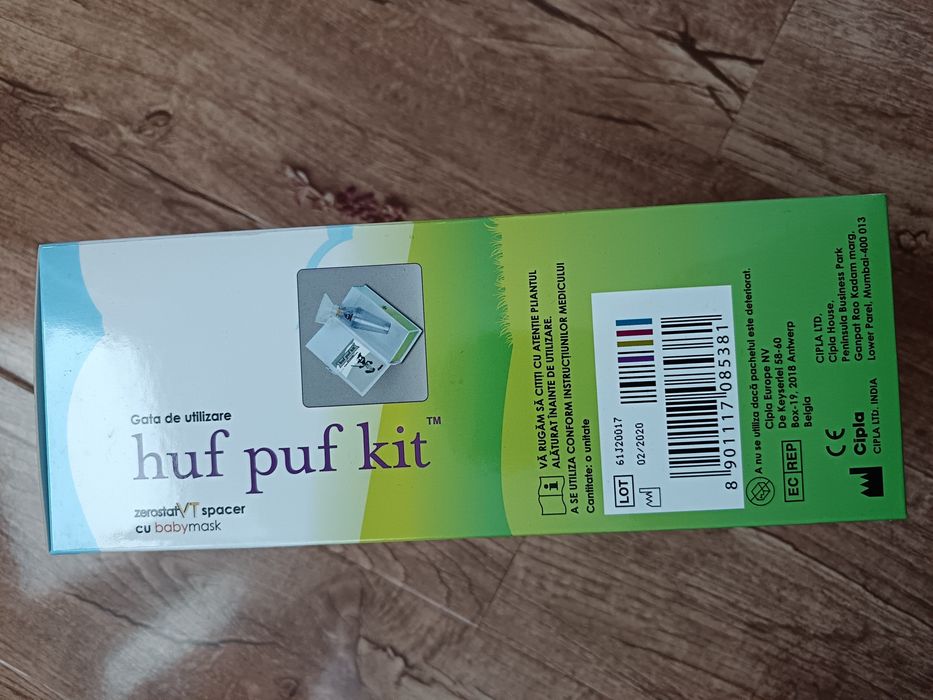 Kit pentru administrare tratament inhalator in doze măsurate la copii