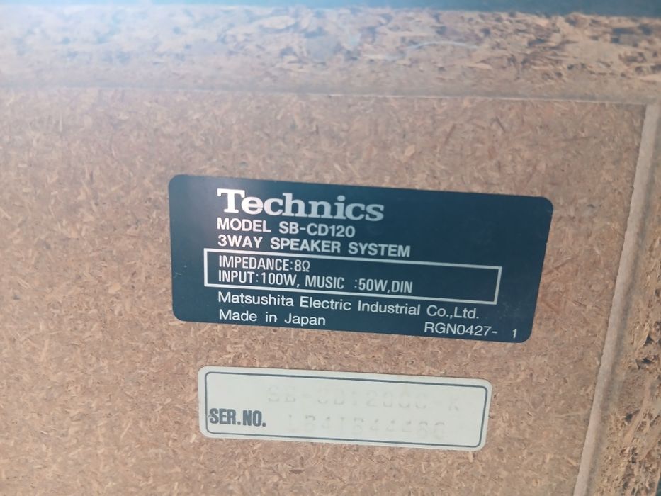 Technics  sb cd 120/Boxe hi-fi /panasonic