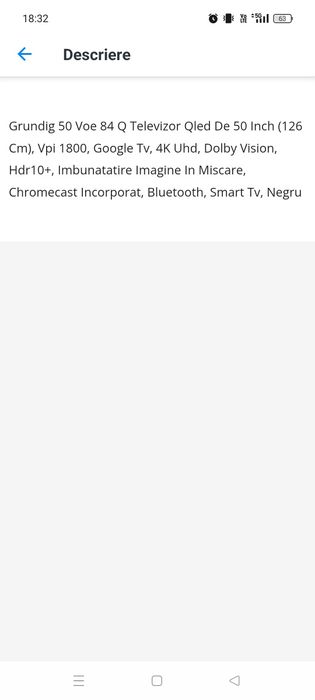 Tv Grundid smart 126 cm 50" inch