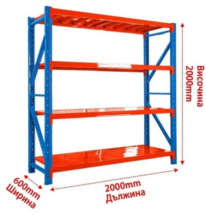 Метален стелаж - 300кг.