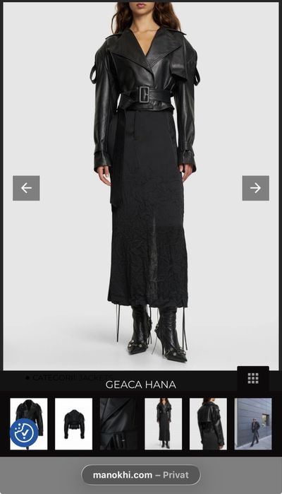 Geaca MANOKHI marime S ,piele naturala