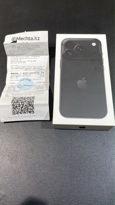 Iphone 18 pro black new 256 gb ЕАС