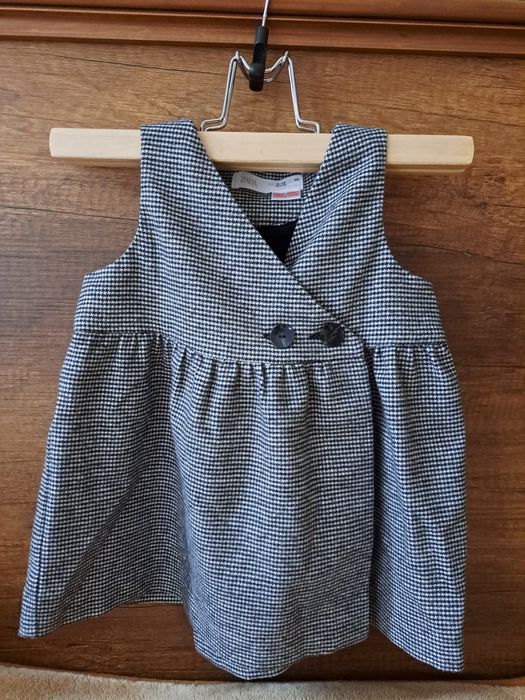 Zara / Зара бебешка  рокля с прихлупване