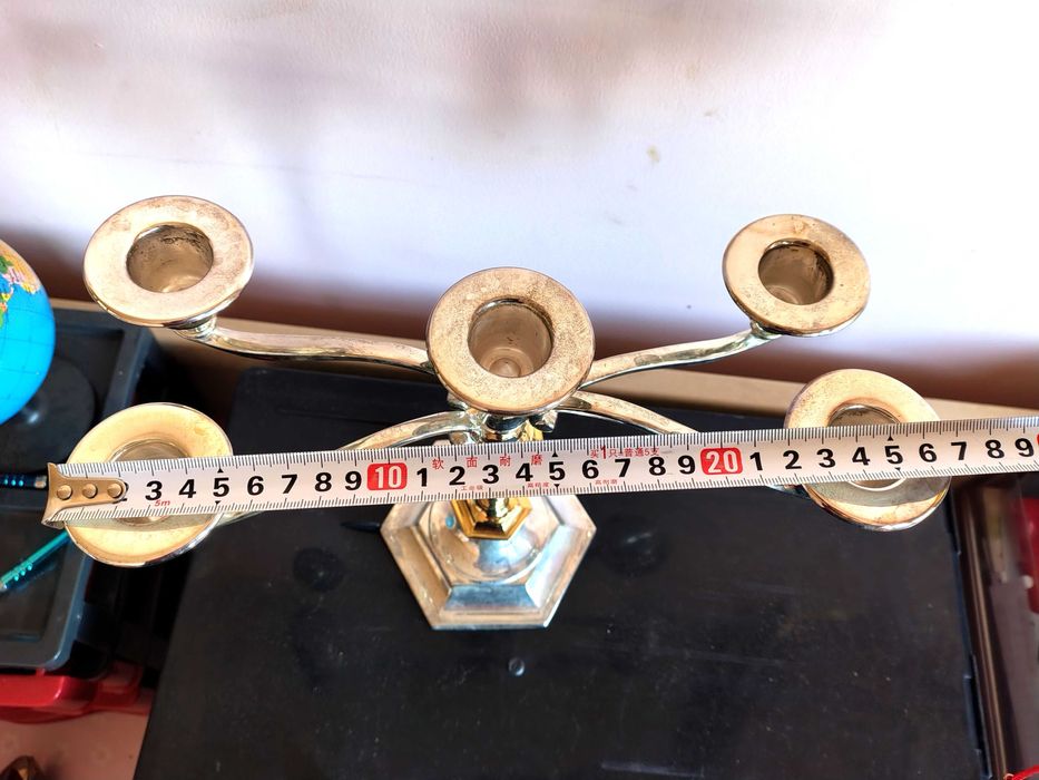 Страхотен Посребрен Свещник