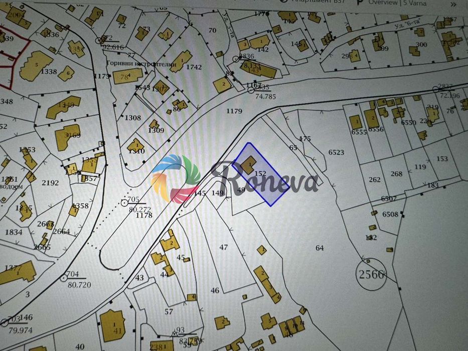 Парцел в Варна-м-т Траката площ 1356 цена 145000