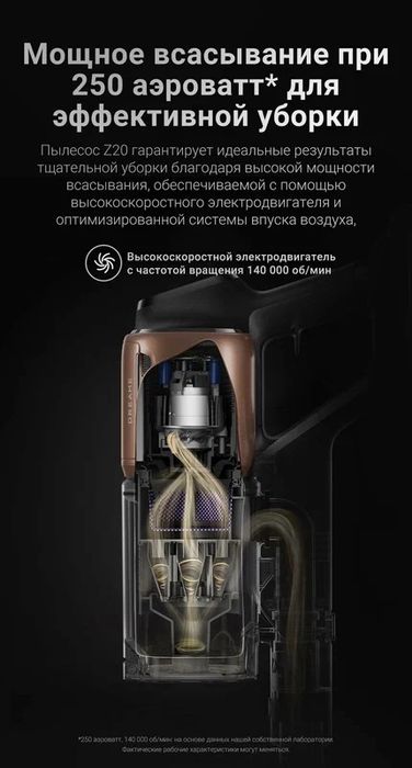 Беспроводной пылесос Dreame Z20, для сухой уборки