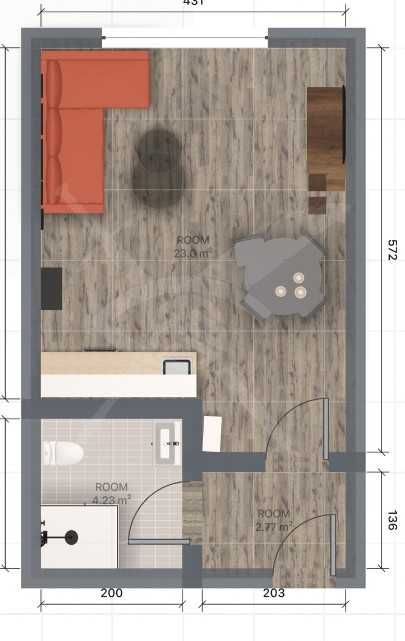 Продава се Едностаен апартамент в Пловдив, Южен - 36 кв.м за 1112 €/кв.м - Снимка #1