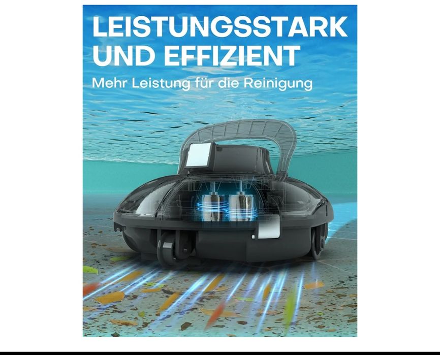 Robot piscină aspirator Winny 200 wireless 75 minute 60m2