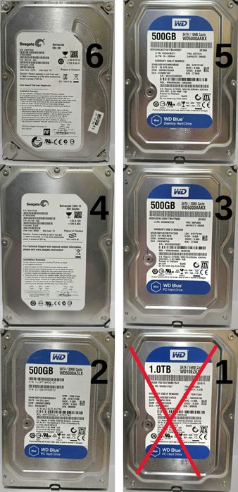 Hard Disk laptop/desktop 250GB - 1000GB