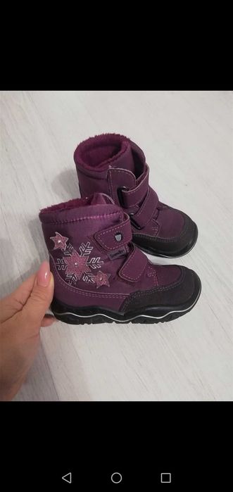 Ghetuțe Ricosta mov, marimea 22, 14,6 cm