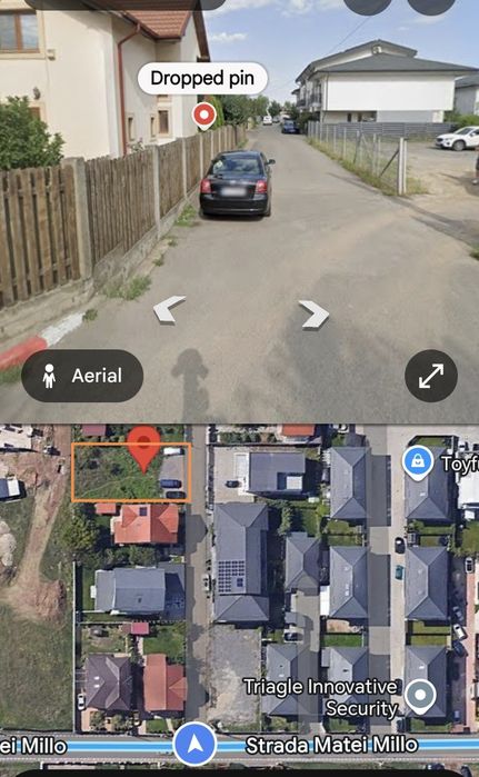 Proprietar teren 500mp  Str. Matei Millo, Pipera-Voluntari, intravilan, deschidere 16ml la asfalt, cu toate utilitatile, situat intre vile finalizate