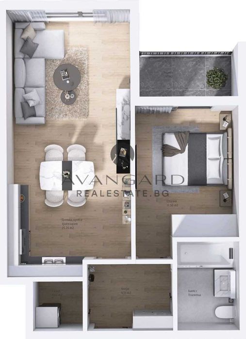 Продава се Двустаен апартамент в Пловдив, Кючук Париж - 71 кв.м за 1247 €/кв.м - Снимка #3