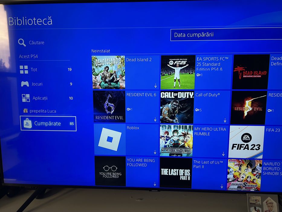 Vand consola ps4