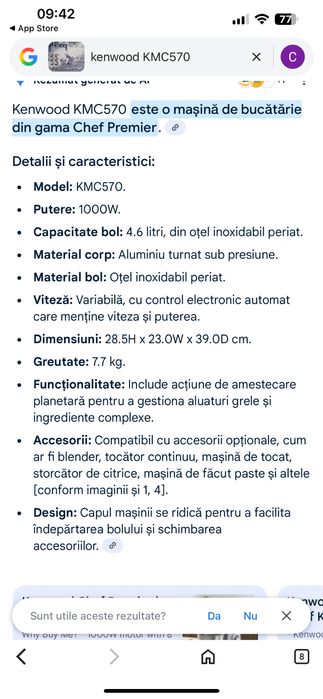 Robot de bucatarie Kenwood KMC570