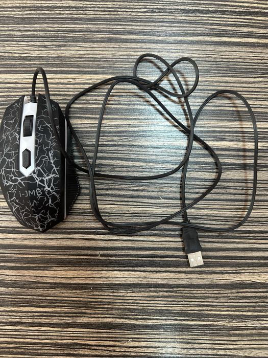 Геймърски и многоцветен комплект за игри, i-JMB, LED клавиатура, ергономична мишка GC-171 HD 360º звукови слушалки