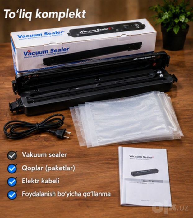 Vacuum Sealer — Mahsulotlarni uzoqroq saqlash uchun qulay qurilma