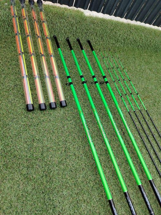 Set 4 lansete Feeder Fl Aqua FORCE 3.0m 200 grame