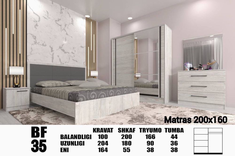 Спалний гарнитура spalni garnitur kamplekt