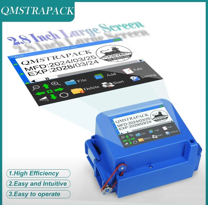 Маркиратор датер апарат сана дата штрих QR код ручной мини принтер