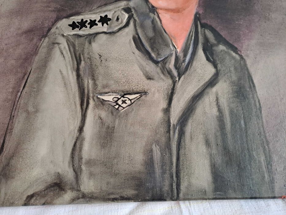 tablou soldat pictura pe panza 65/74 cm