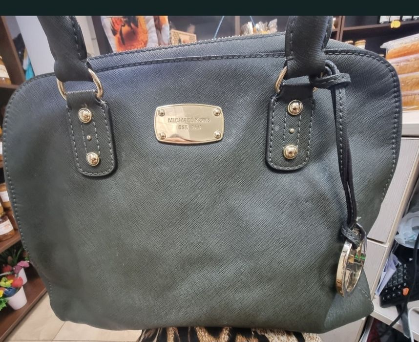 Michael Kors Cindy дамска зелена чанта MK
