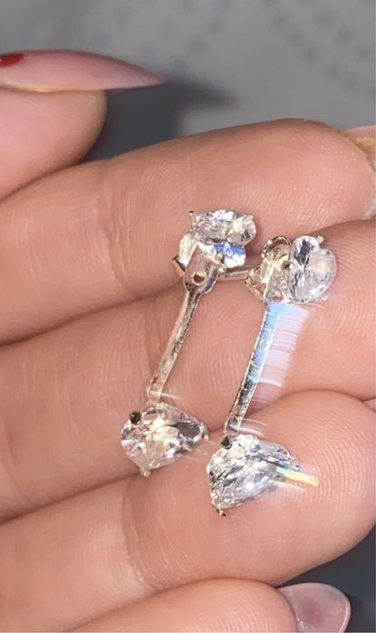 Cercei argint 925 cu cristale Swarovski, noi