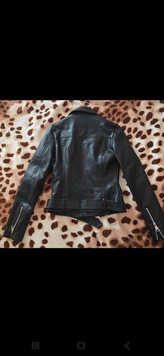Geaca biker neagră