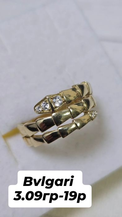 Кольцо Bvlgari из жёлтого золото