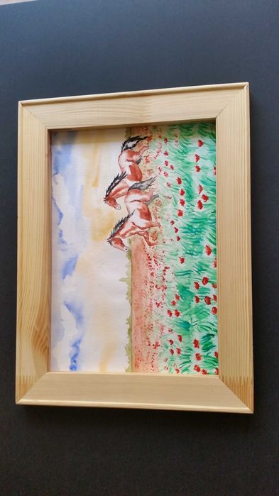 Красиви кончета, рисувани с акварелни бои.