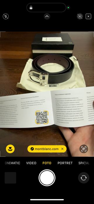 Curea Montblanc Reversibila