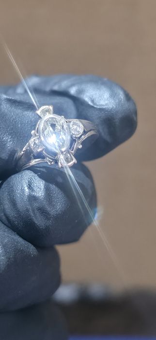 Inel vintage cu briliant peste jumate de carat certificat gemologic