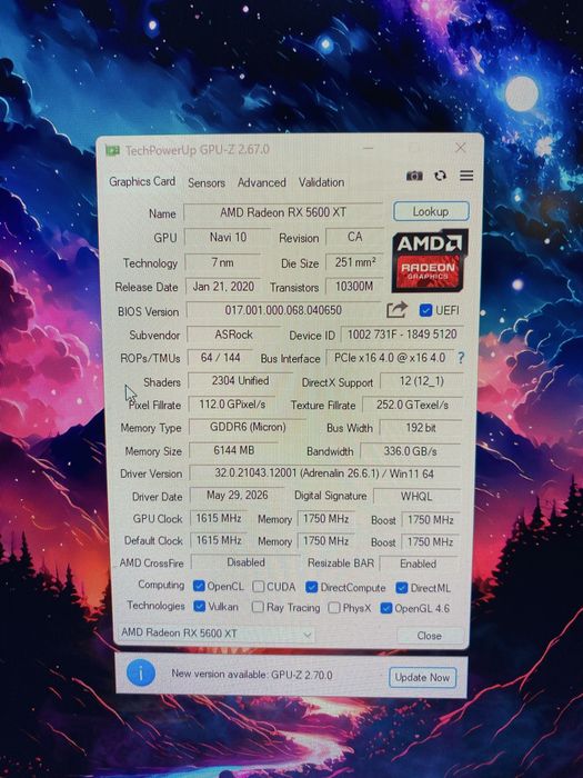 Видеокарта rx5600xt challenger