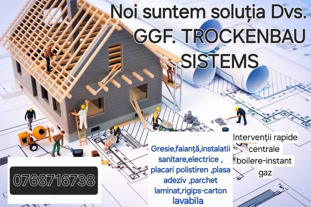 Executam lucrari interioare totale,gresie,faianta,santitare,electrice