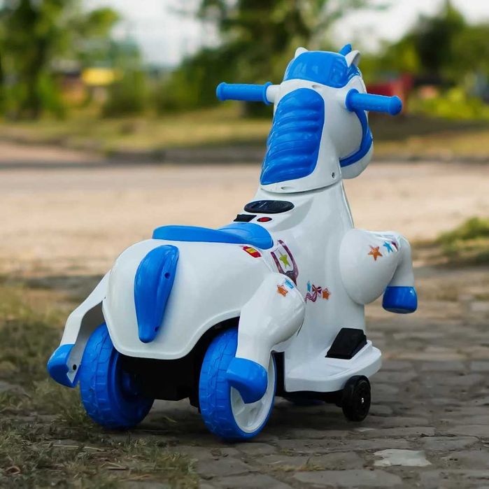 Tricicleta electrica pentru copii, Kinderauto Poney 40W 6V Blue