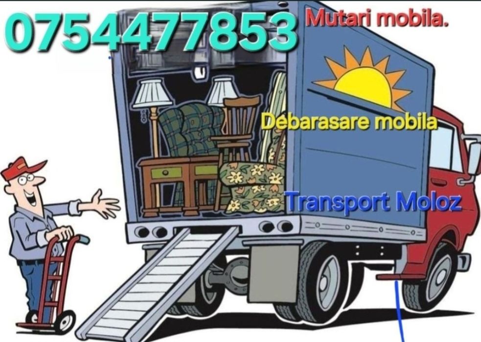 Transport/Mutari /Debarasari /Relocari  la PRETURI OMENESTI !
Mobila,