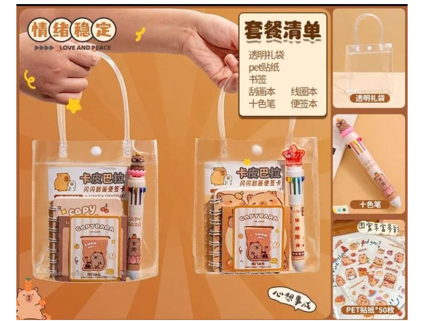 Набор капибара 6 предметов