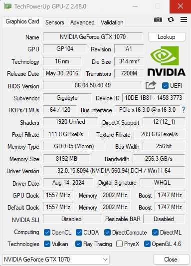 PC Ryzen 7 2700 GTX 1070 16GB 1TB NVMe Telec Monitor 27" IPS 1ms 144Hz