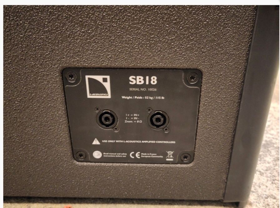 Bas L acoustics sb118 pasiv