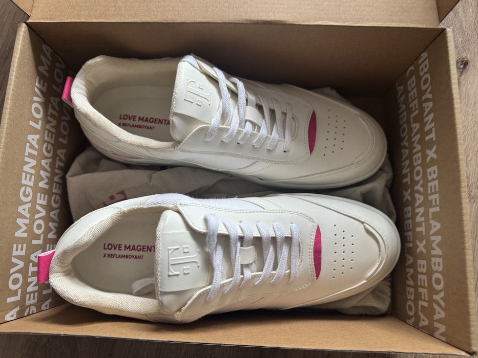 Sneakers albi masura 46