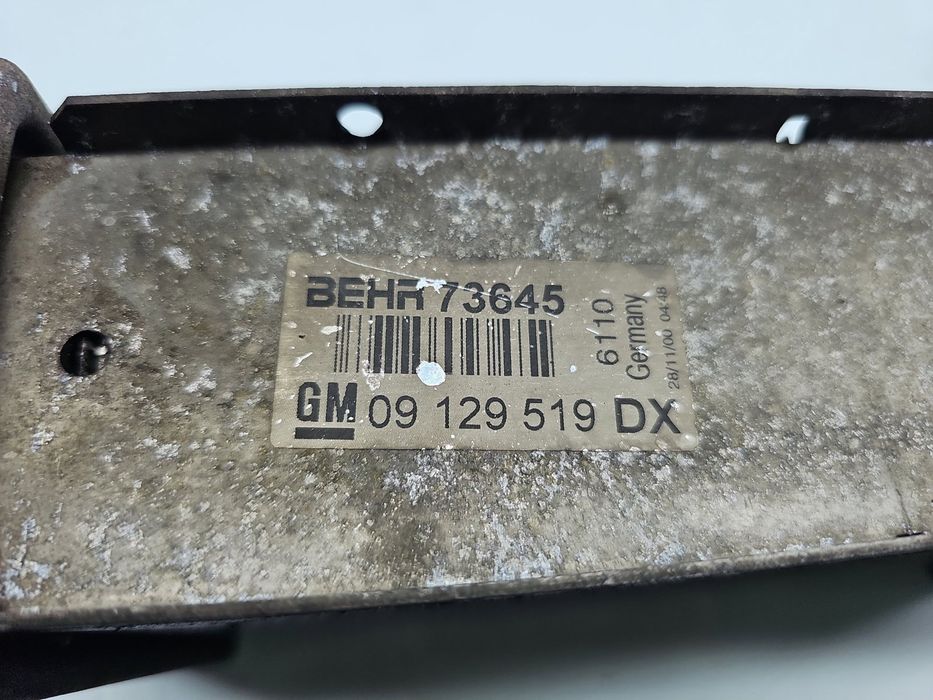 Radiator intercooler Opel Vectra B (38) [Fabr 1995-2002] 09129519 2.0
