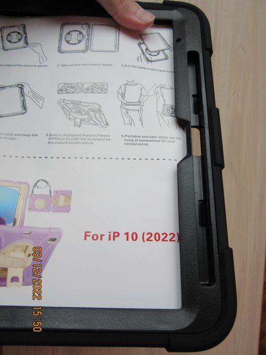 Apple iPad 11 10 10.9" / Трислоен удароустойчив кейс калъф за таблет