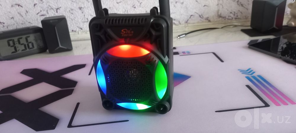 Портативная Bluetooth колонка Sing-e ZQS1367 с подсветкой