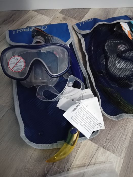 Vând echipament pentru scufundari: masca, tub, noi cu eticheta, TRIBOR