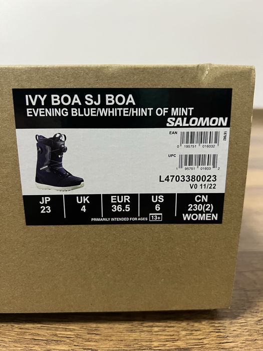 Snowboard boots Salomon 2xboa 36,5 noi