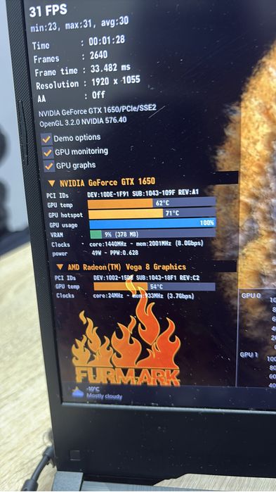 Ноутбук Asus игравой