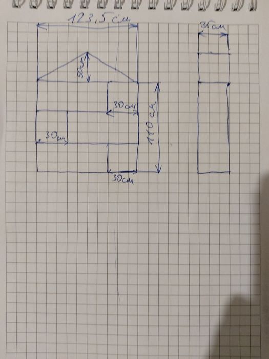 Шкаф-домик из ДСП.