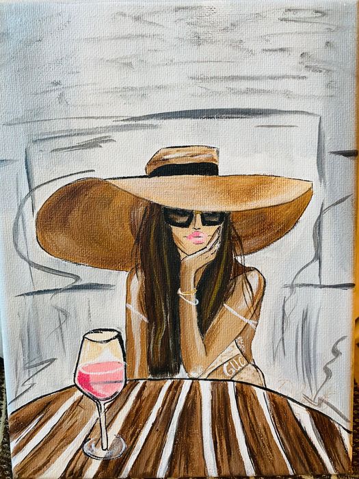 Картина Акрилни бои Лятна напитка